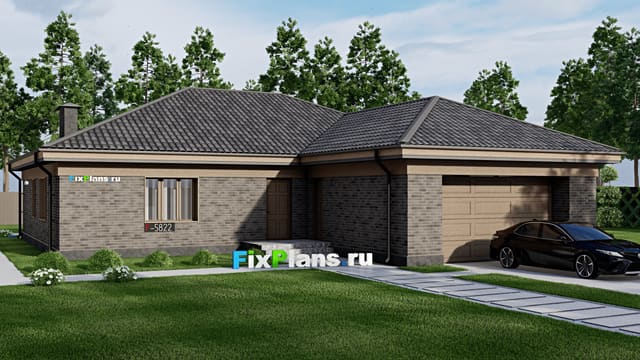 Одноэтажный дом F-5822